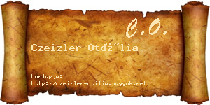 Czeizler Otília névjegykártya
